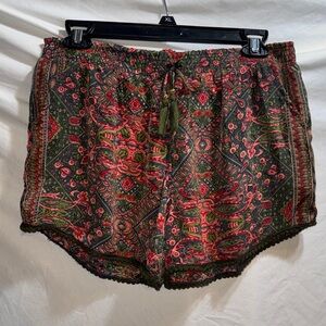 Earthbound Vibrant Paisley Shorts